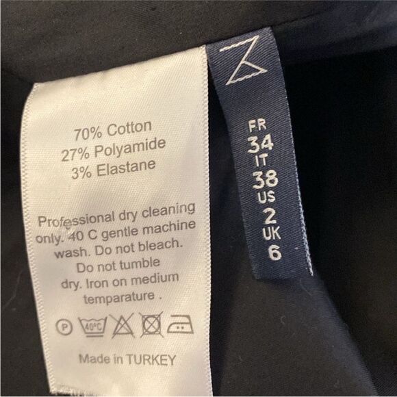 Zeynep Arcay Elegant Black cut out Women's Skirt, US2 - Picture 6 of 6